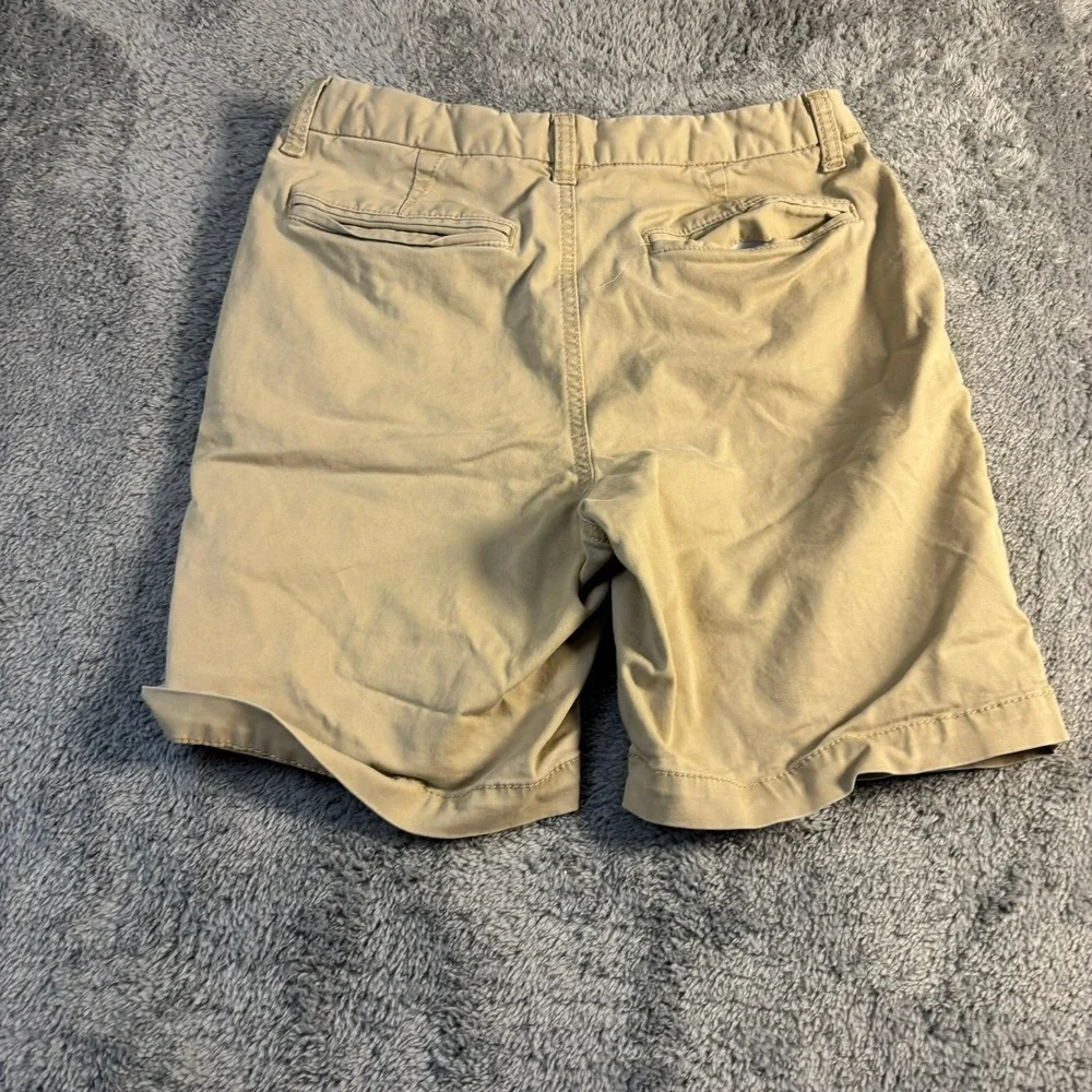 Gap Kids Boys Khaki Chino Shorts Tan Cotton Twill Size 12 Husky